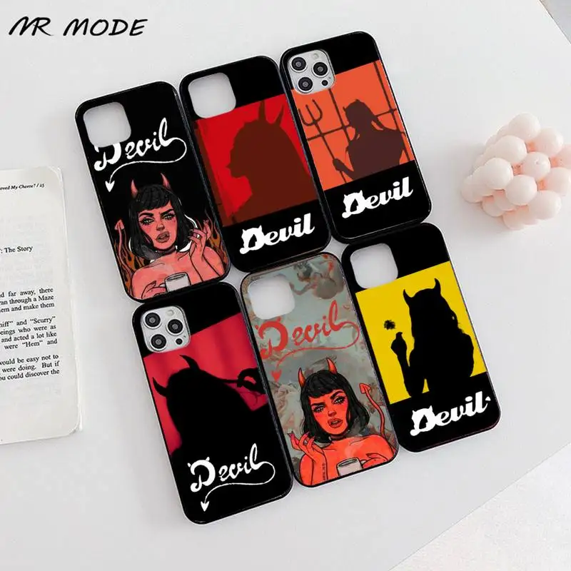 

Devil woman Phone Case for iPhone 11 12 pro XS MAX 8 7 6 6S Plus X 5S SE 2020 XR Soft TPU Clear mobile bags coque shell funda