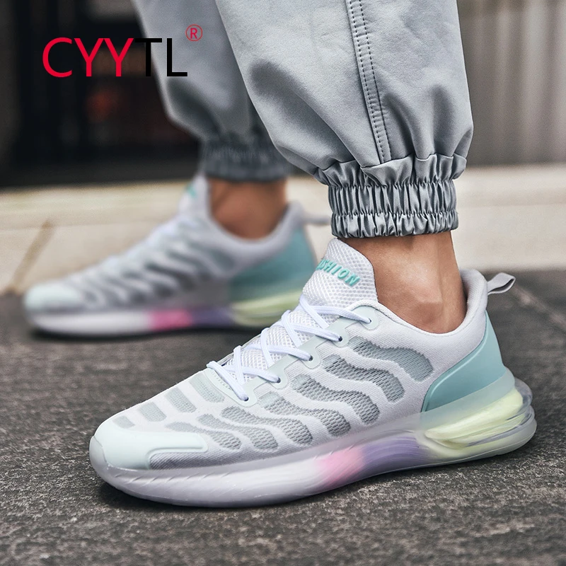 

CYYTL Fashion Men's Lightweight Sneakers Breathable Walking Tennis Running Non Slip Workout Casual Sport Travel Fitness Trainers