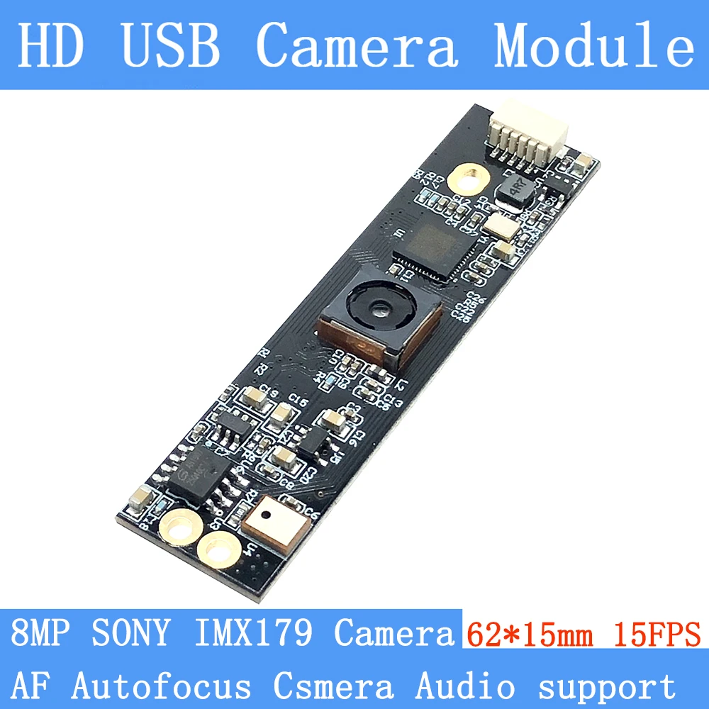 USB2.0 Мини CCTV камера 8 миллионов пикселей HD SONY IMX179 индустрия 3264x2448 15fps AF Автофокус