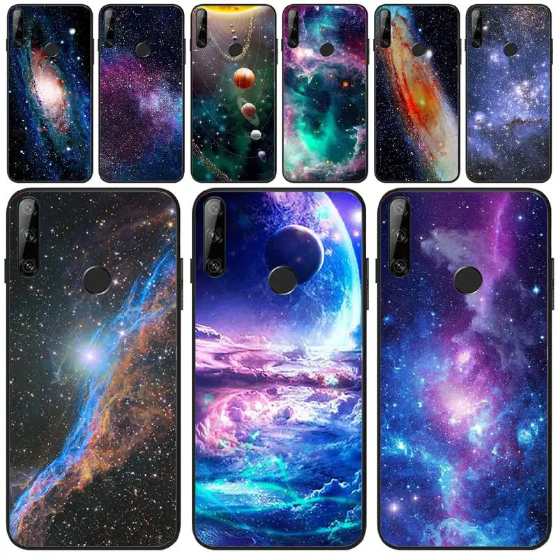 Чехол для телефона BaweiTE space galaxy universe роскошный уникальный дизайн Huawei Y5 Y6 Y7 Y9 Prime Pro II