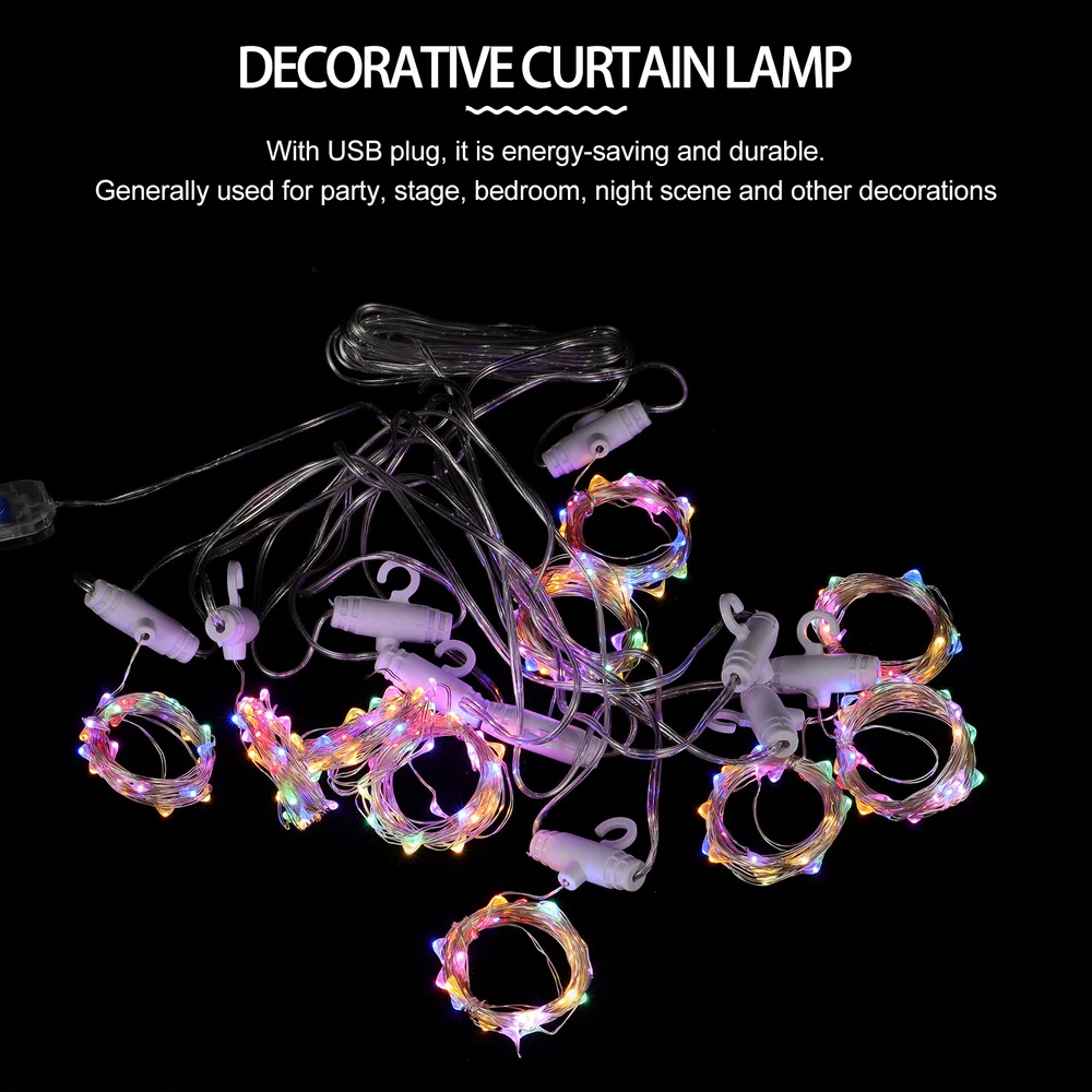 

1Set Romantic Home String LampFestival Curtain Lamp Creative Photo Prop