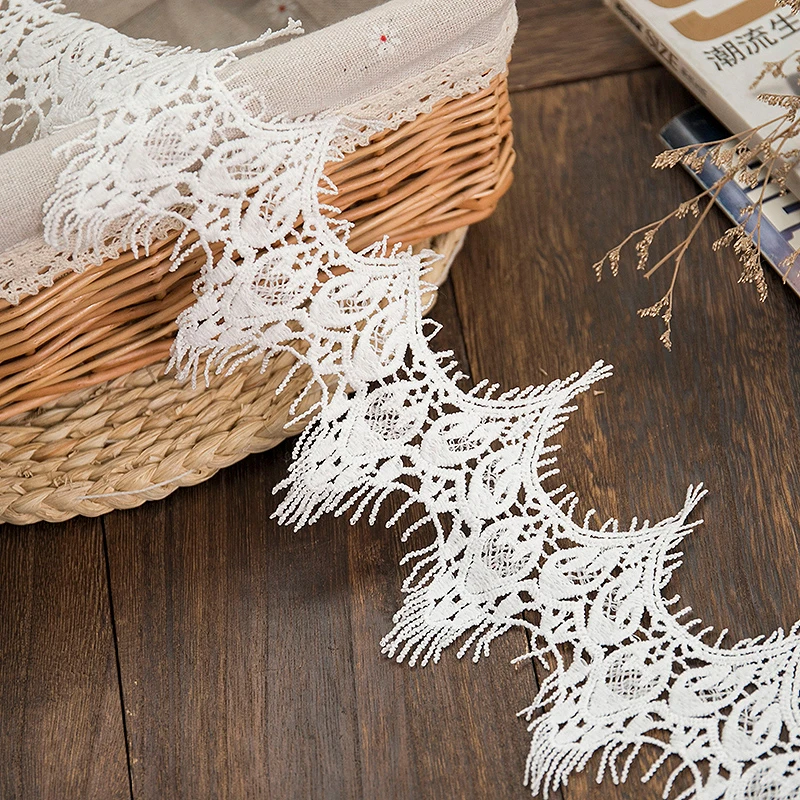 Кружевная Ткань для шитья белая кружевная ткань ресниц ремесла ручной работы 5