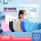 Elough KN95 сертифицированная маска со скидкой многоразовая черная маска одобренная FPP2 Maske FFP2 маска для взрослых дышащая 95% маска 3D маски