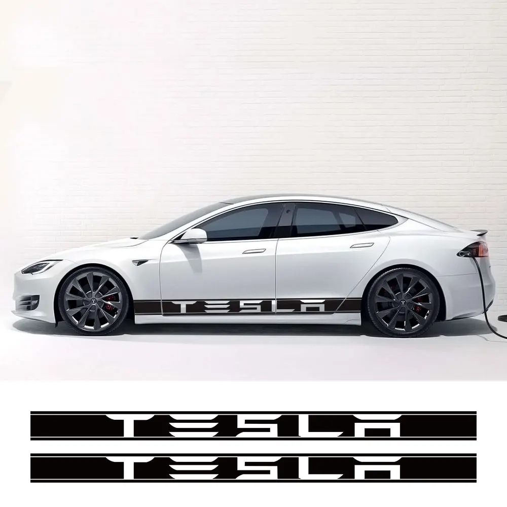 2 шт. Авто украшения тела обертывания для Tesla модель 3 S X P100D автомобильный боковой