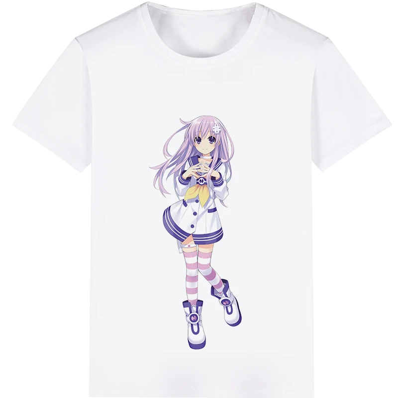 

Hyperdimension Neptunia Neptune Noire Nepgear Cosplay Costume Adult Kids Child Short Sleeve T-shirt T shirt