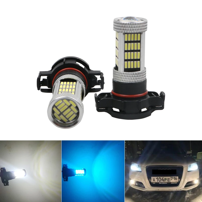 2pcs DRL led FOR AUDI A3 8P 2008+ WHITE H16 4014 92smd ps19w SIDELIGHT BULB LED CANBUS ERROR FREE white ice blue yellow |
