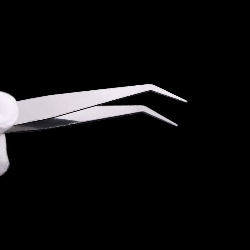 1 шт. Стразы инструмент для сбора ресниц изогнутые наконечники пинцет изогнутый