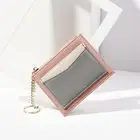 Популярный Роскошный дизайнерский кошелек для карт, модный розовый кошелек для монет, кошелек для ключей, кошелек для карт, Женский Кожаный минималистичный кошелек в стиле пэчворк