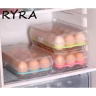 Контейнер для хранения яиц, кухонный холодильник, пластиковый диспенсер для яиц с 15 ячейками, герметичный держатель для хранения свежести яиц