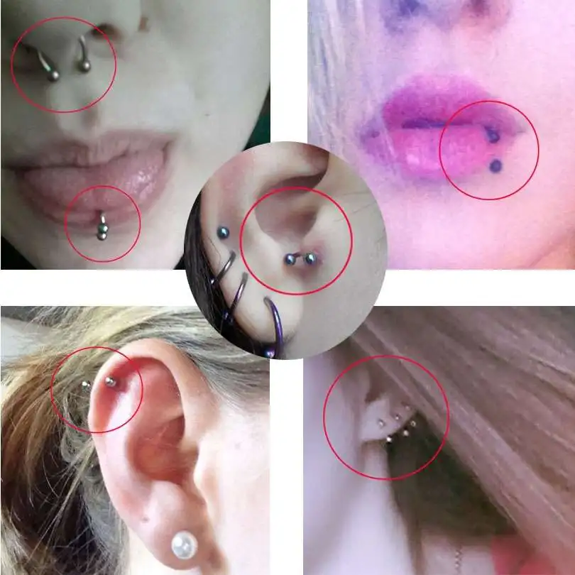 Новинка медицинское титановое кольцо в стиле панк для имитации пирсинга кольца