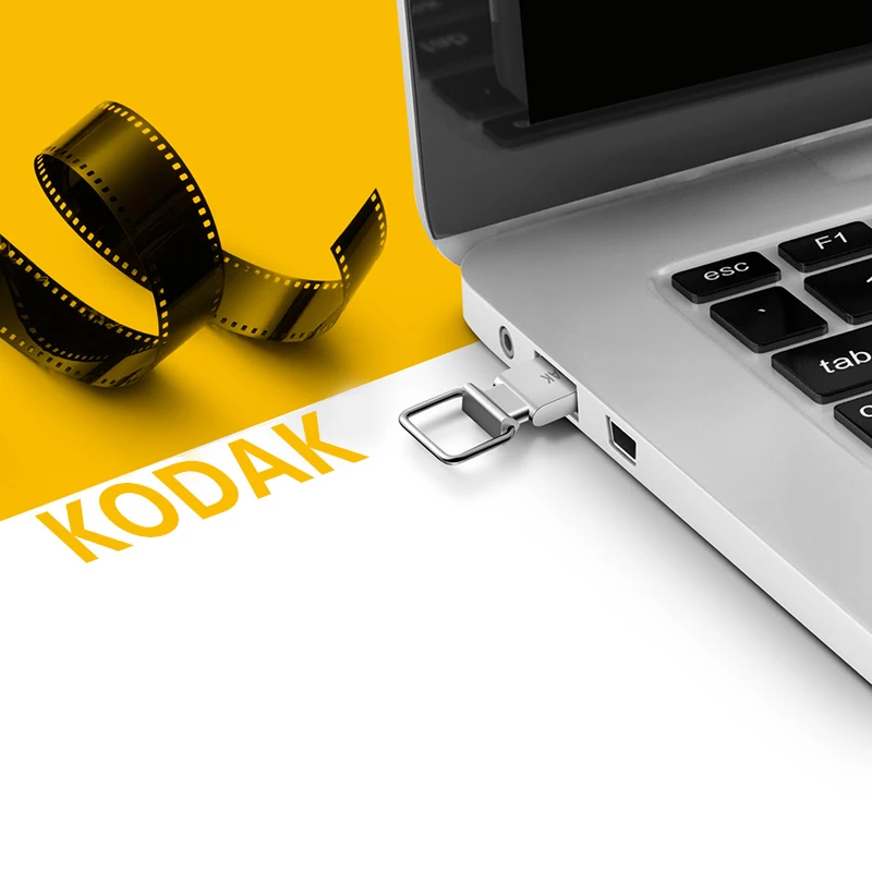 флешка usb флеш-накопитель Kodak 32 гб memoria 2 0 16 ГБ металлический серебристый круг |