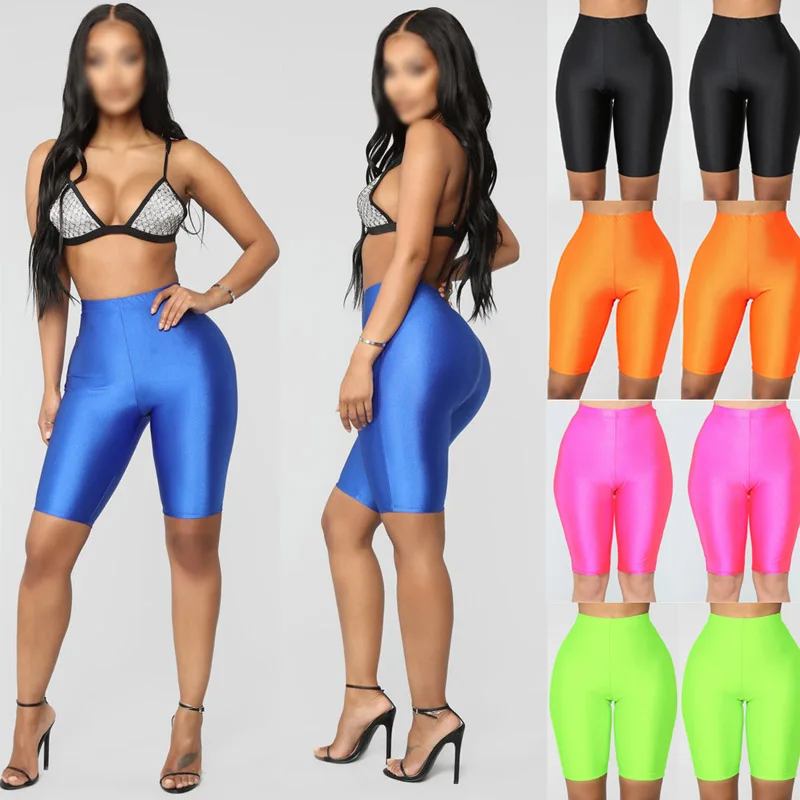

Women Shorts Skinny Running Sports Leggings Fitness Strechy Solid Color Fashion High Elastic Waist Clothing