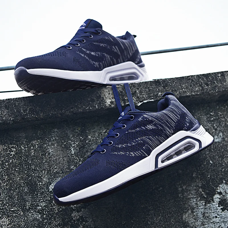

2019 Summer New PU air cushion thick-soled men's sports shoes men Mesh Breathable Fashion trends tenis Running sneakers female