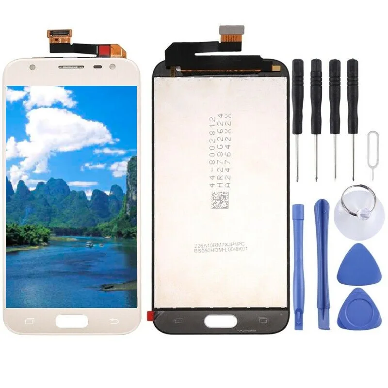 Pantalla LCD t&aacute;ctil para m&oacute;vil, montaje de digitalizador de cristal para Samsung Galaxy J3 2017, J330, J330FN, SM-J330FN, J330DS-0