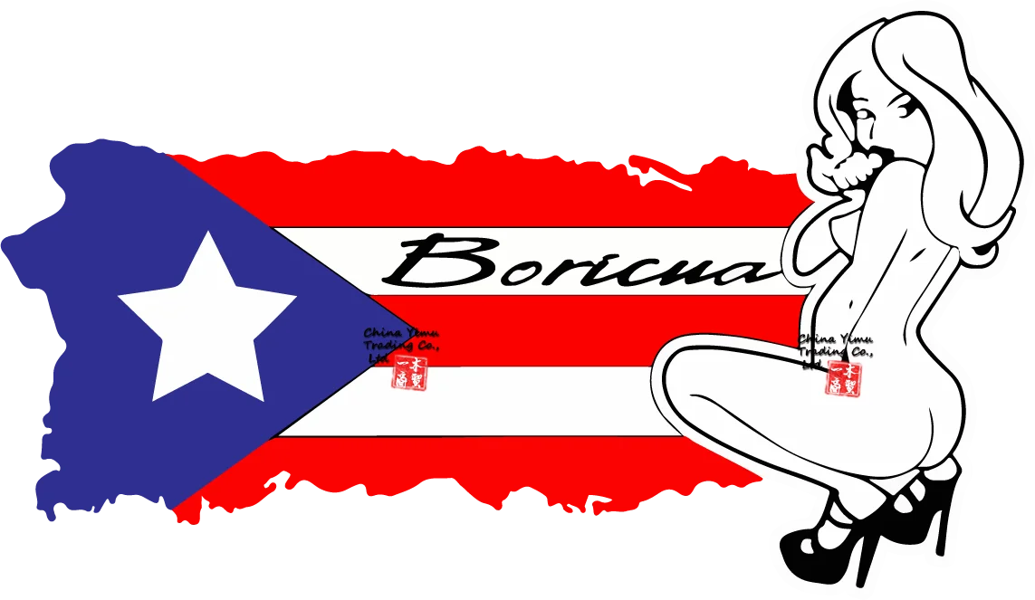 Пуэрто Рико наклейка на автомобиль остров W NAKED GIRL подходит для SUV RV 4x4 багажник