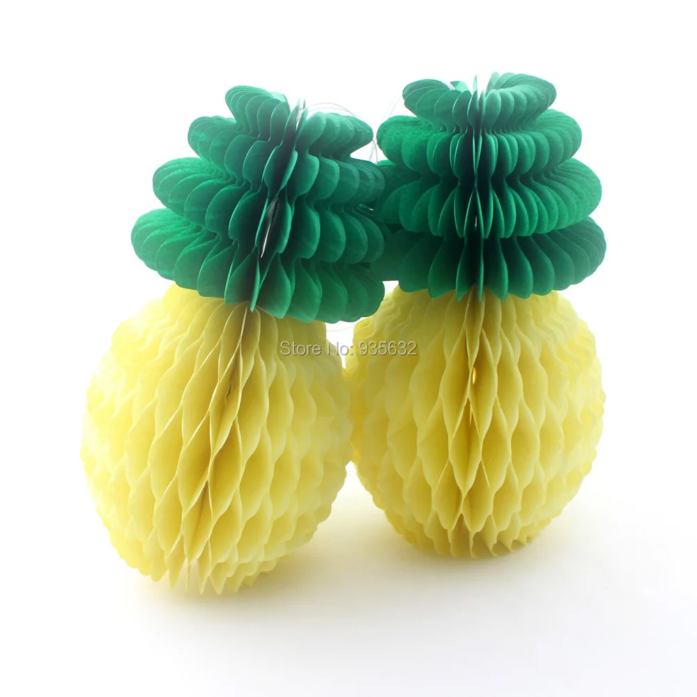 

50pcs/lot Party Decoration Paper Pineapple Ananas Honeycomb Balls for Baby Shower Birthday Christmas Party Decoration Supplies