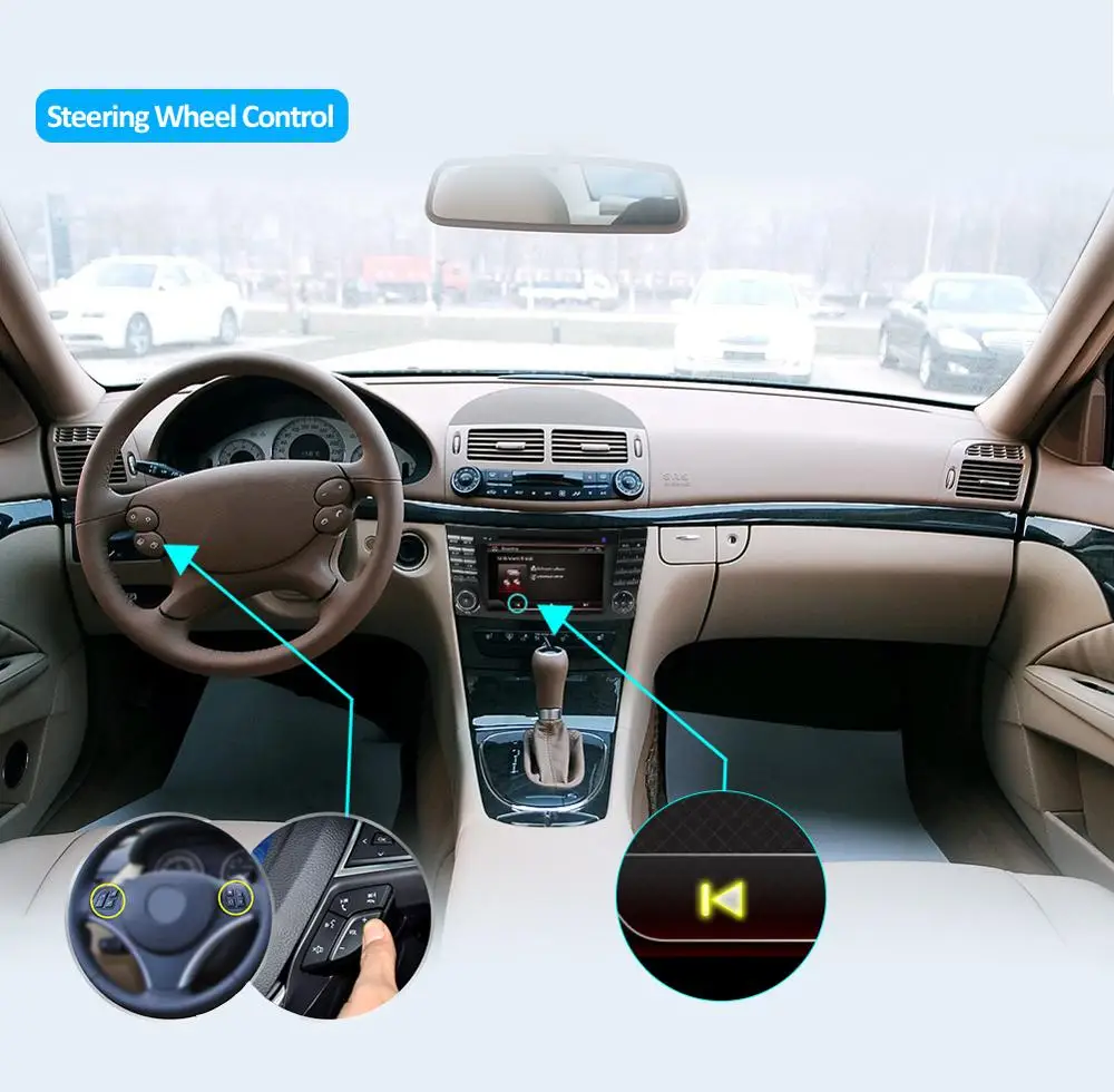 Bosion Android 10 2 din автомобильный DVD плеер для Mercedes Benz E class W211 E200 E220 E300 E350 E24 Bluetooth Радио