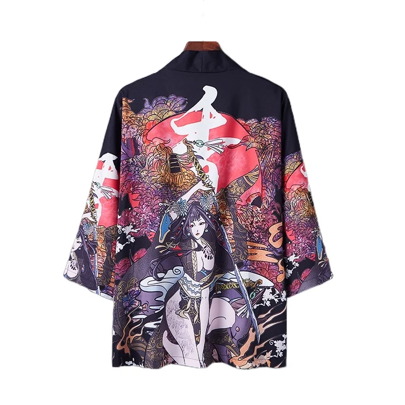 

Yukata Women Kimono Cardigan Japan Kimonos Asia Clothes Summer Print Shirt Top Casual Kimonos Kawaii Kimono Cosplay Costume 1915