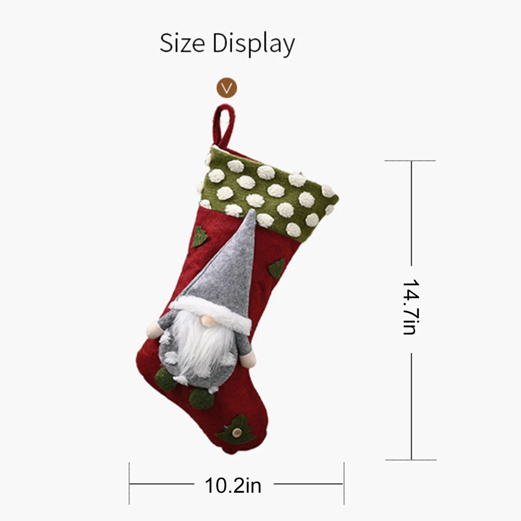 

Christmas Stocking Premium Nonwovens Santa Claus Christmas Hanging Decor Christmas Tree Ornament Festival Supplies