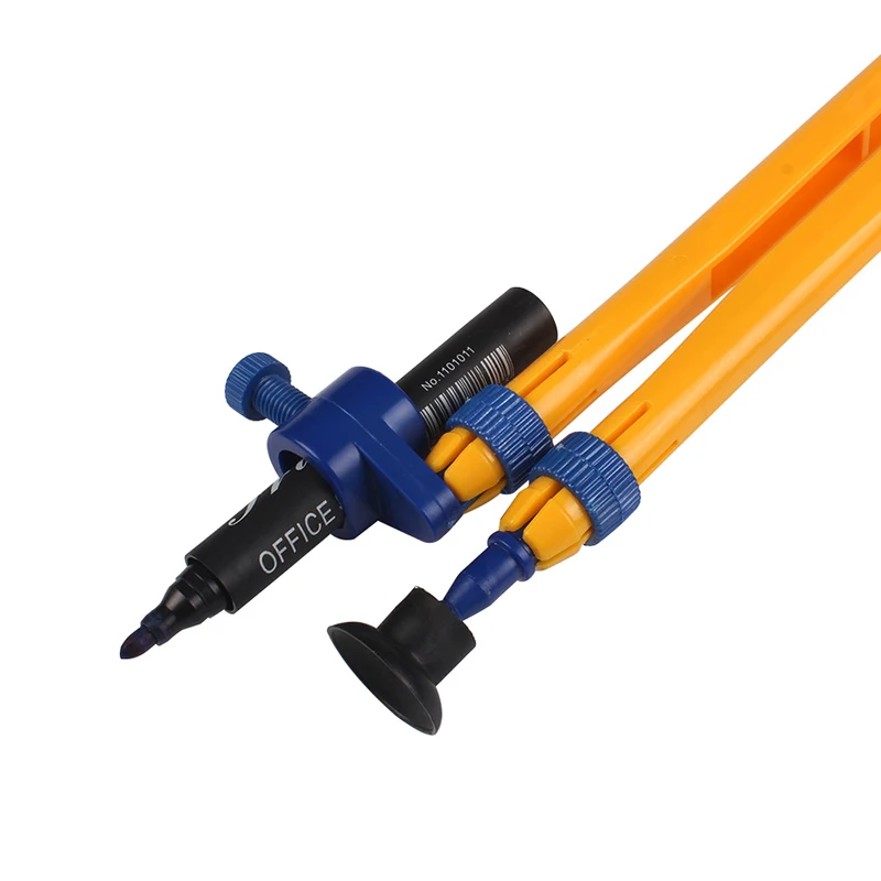 

Multifunctional Drawing Compass Plastic Math Circle Drawing Tool Student School Supplies Ruler Set Adjustable Size Stationery