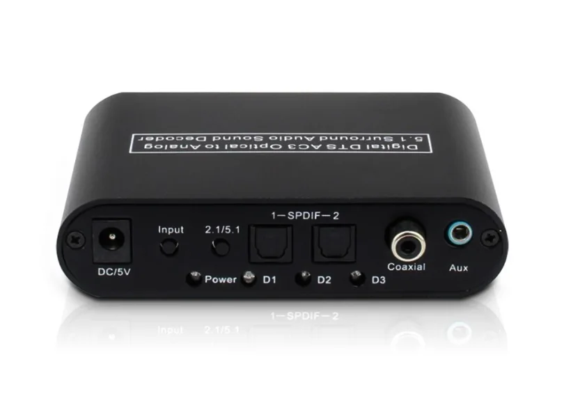 Двойной оптический декодер DTS/для домашнего кинотеатра 1 шт./лот 5 1/2 канала аудио