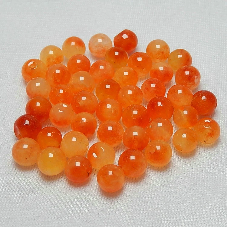 Handmade DIY loose beads 6-10 mm orange emerald bracelet | Украшения и аксессуары