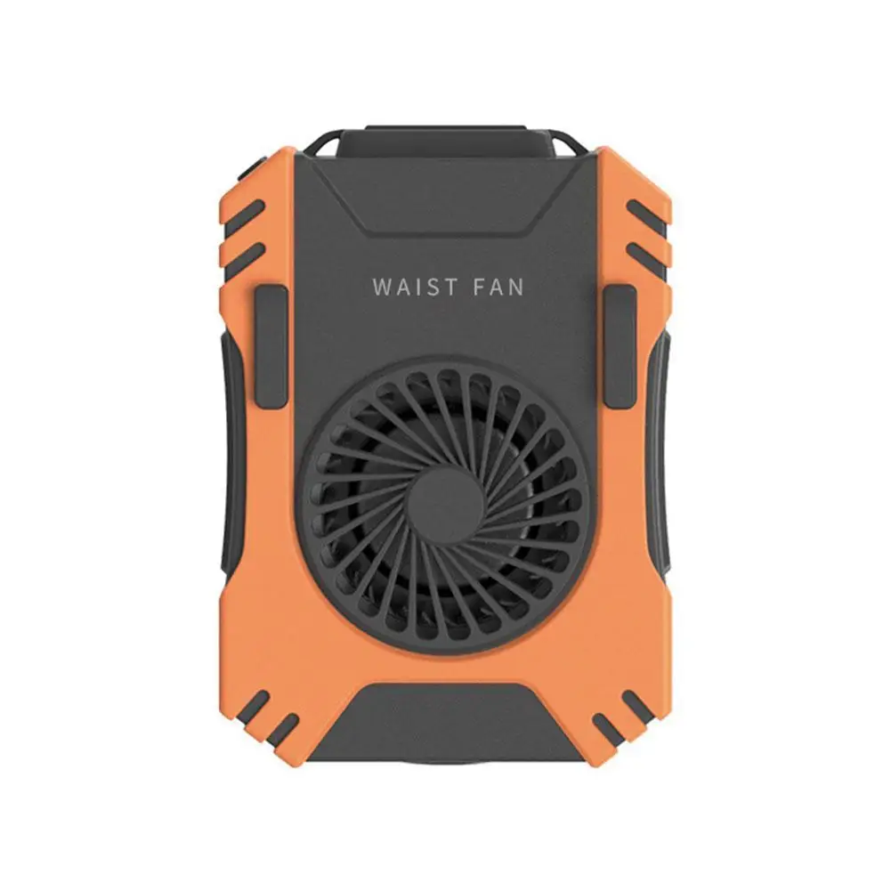 Ventilador da Cintura com Velocidades de Energia Banco e Vento Silencioso Recarregável Mini Pendurado Três S1g8