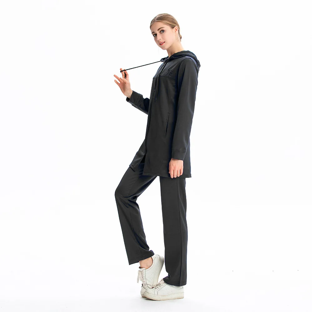 Свободные толстовки комплект из двух предметов топы спортивные длинные штаны