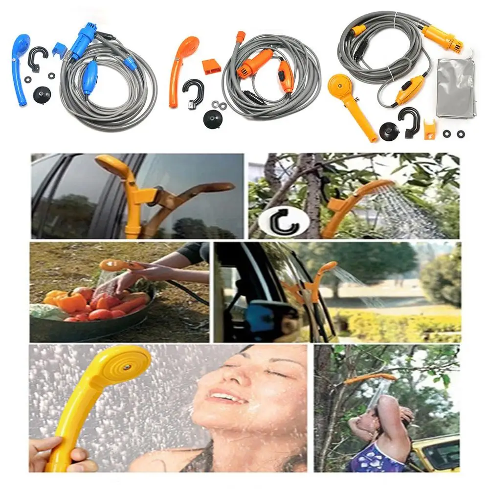 

Universal Car Washer Shower Set Portable Electric Pump Outdoor Camping Travel Car Washer Hiking Pet Washer