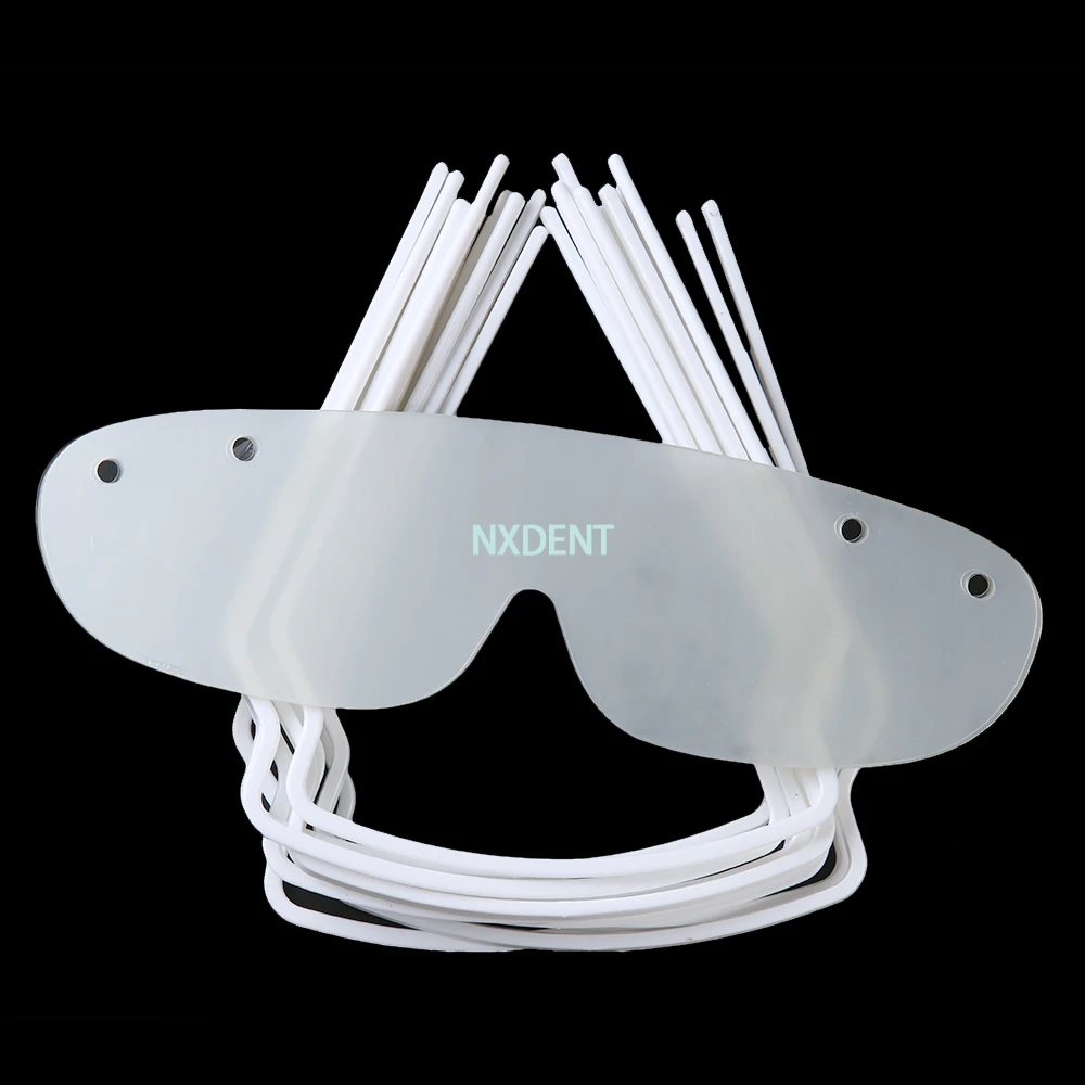 10 шт./компл. одноразовая пластиковая защитная маска для глаз оправ 1 пленка