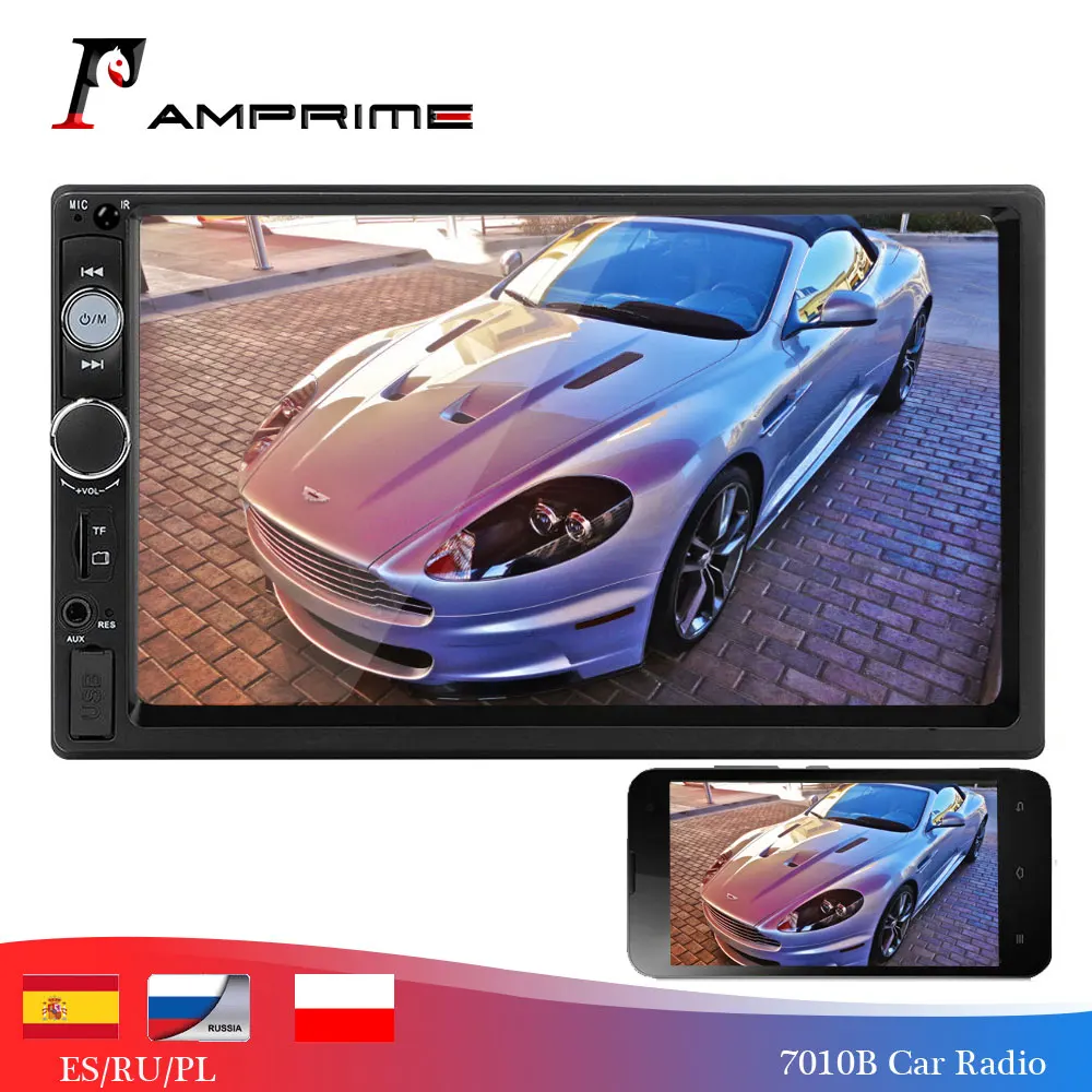 Автомагнитола AMPrime 2 din стерео плеер с Bluetooth мультимедийный автомобильный