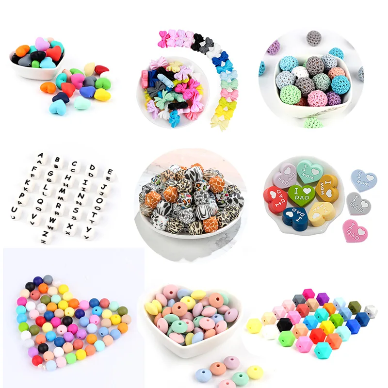 Оптовая продажа 100 шт. силиконовые бусины без бисфенола А 12 мм круглые бусина