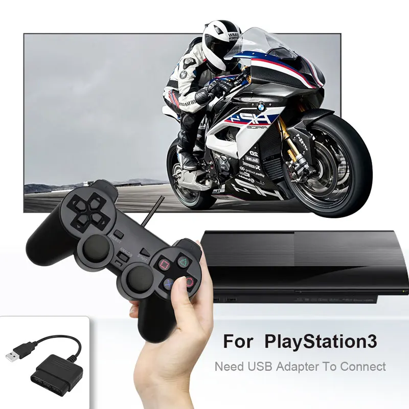 Проводной геймпад для sony PS2 контроллер для Mando PS2/PS2 джойстик для playstation 2 Вибрационный Шок Джойстик проводной контроллер