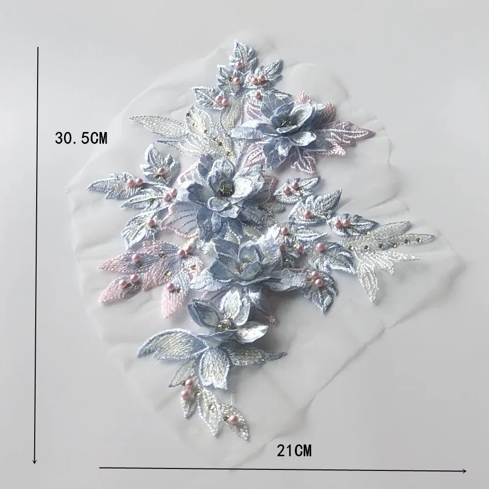 1 шт. Сделай Сам кружевное ремесло трехмерный цветок из бисера сетка вышивка