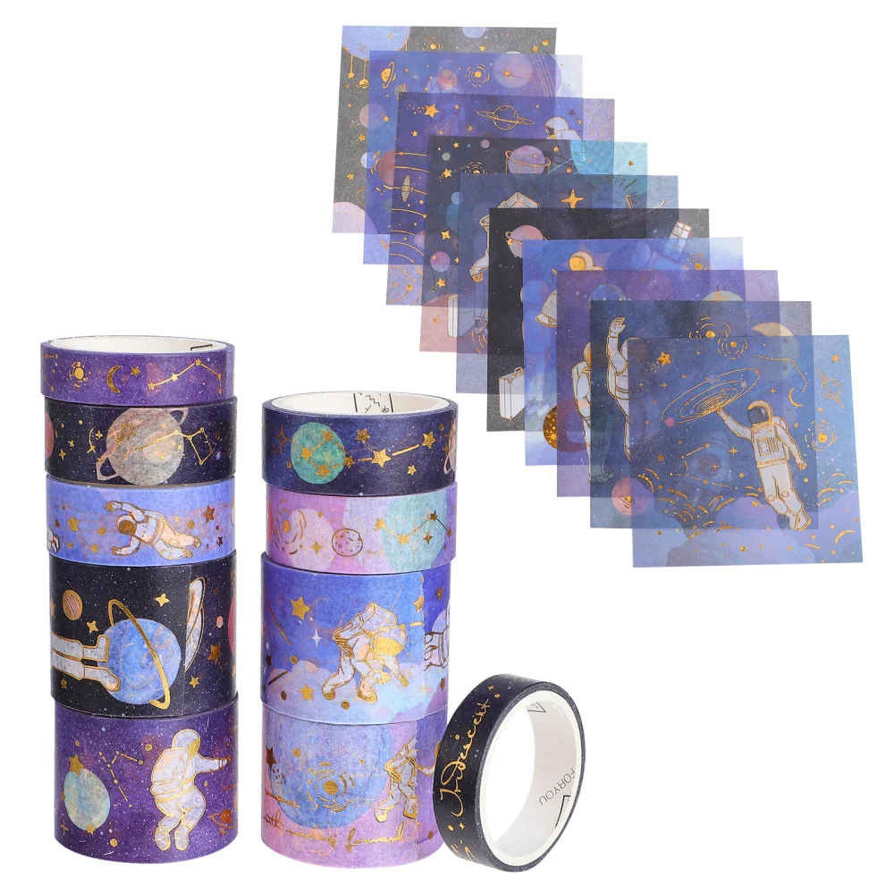 

1 Box Washi Tapes Stickers Set Masking Tapes Stickers for Arts DIY Scrapbook
