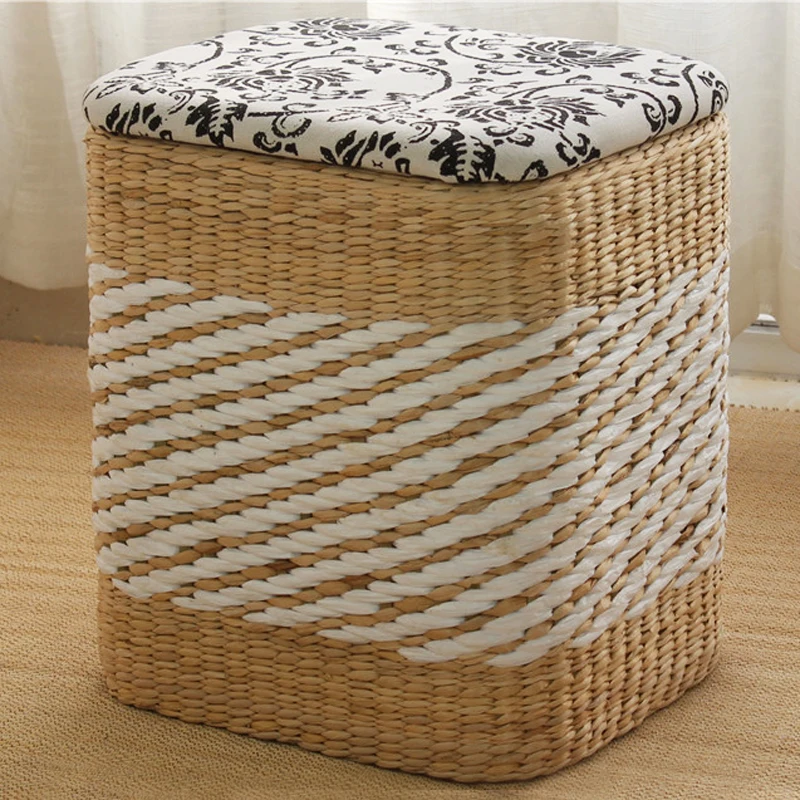 150 кг подшипник ротанговая плетеная табуретка хранения Османской