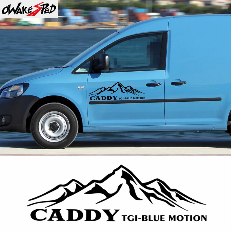

For Volkswagen Caddy Mountain Sport 25 Edition Graphics Car Accessories Stickers Auto Body Door Decor Stickers Vinyl Decals