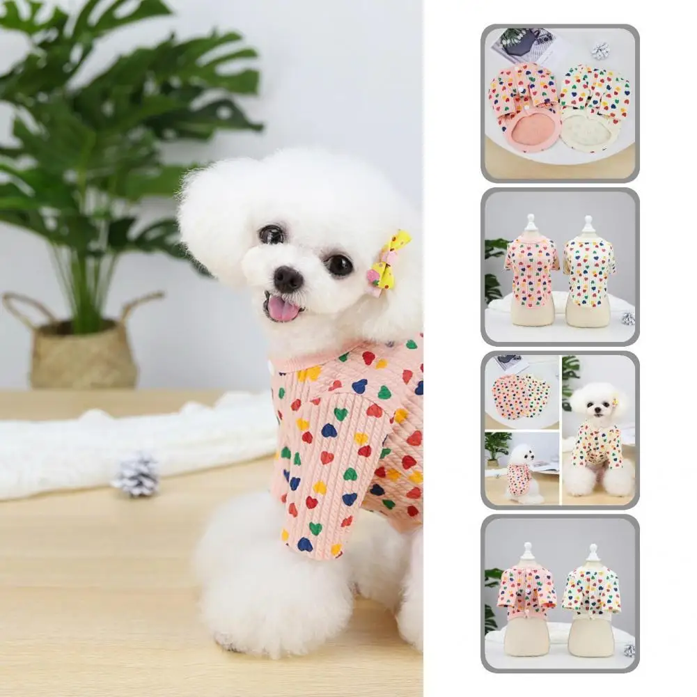 

Casual Soft Dog Winter Two-legged Shirt Warm Dog Shirt Non-shrink for Autumn
