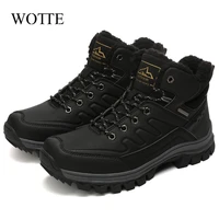 winter warm shoes new plush waterproof snow boots winter mens casual shoes outdoor footwear fashion ankle boots mens boots