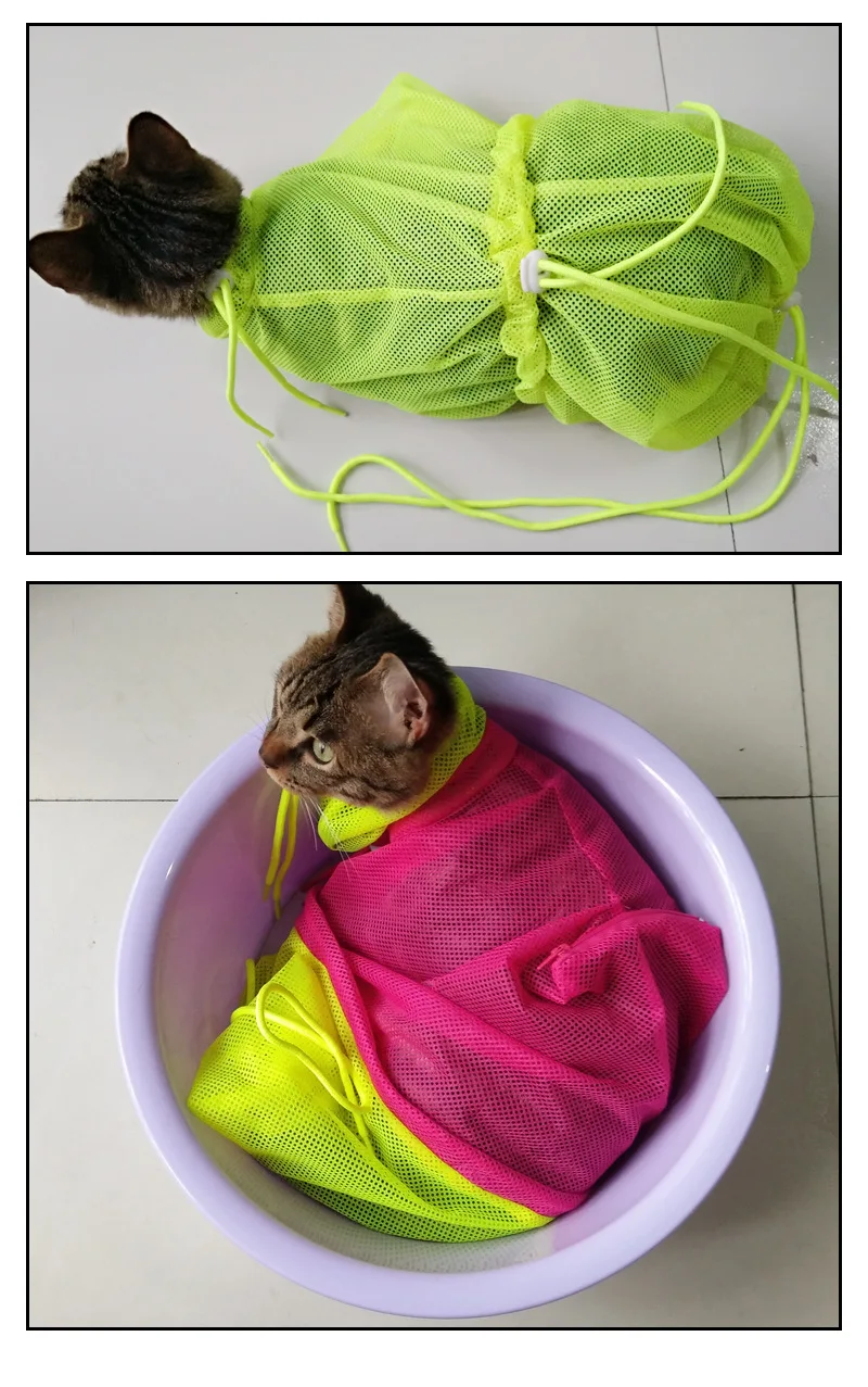 Мешок для ванны кошек мешок чистки от царапин домашних питомцев оборудование