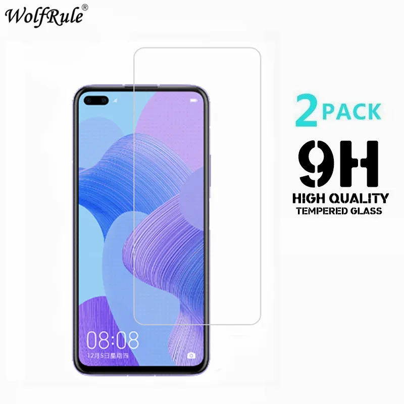 2 шт. защита для экрана Huawei Nova 6 закаленное стекло nova6 защитная пленка ультратонкое