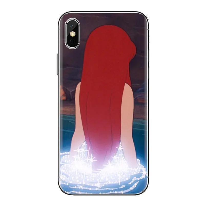 Прозрачный ТПУ чехол маленькая Русалка Принцесса Сказка для Samsung Galaxy A3 A5 A7 A9 A8 Star A6