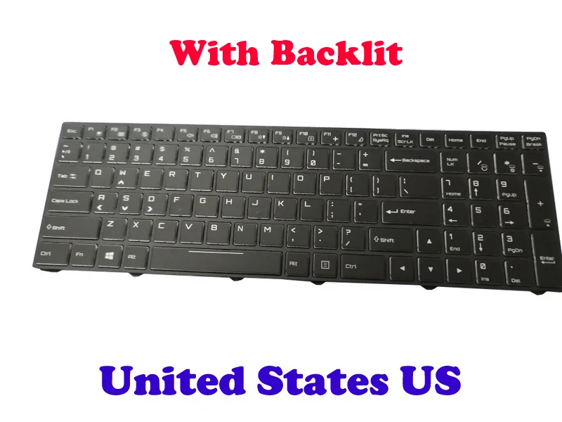 Клавиатура США JP с подсветкой для CLEVO N850 CVM15F20J0J4309 6 80 N85H0 211 1 CVM15F2300J430 M N85H3 191