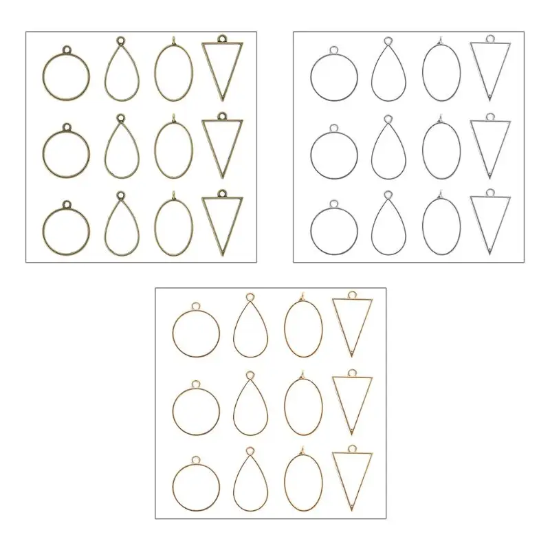 Эпоксидная рамка для подвесок 12 шт./компл. | Украшения и аксессуары