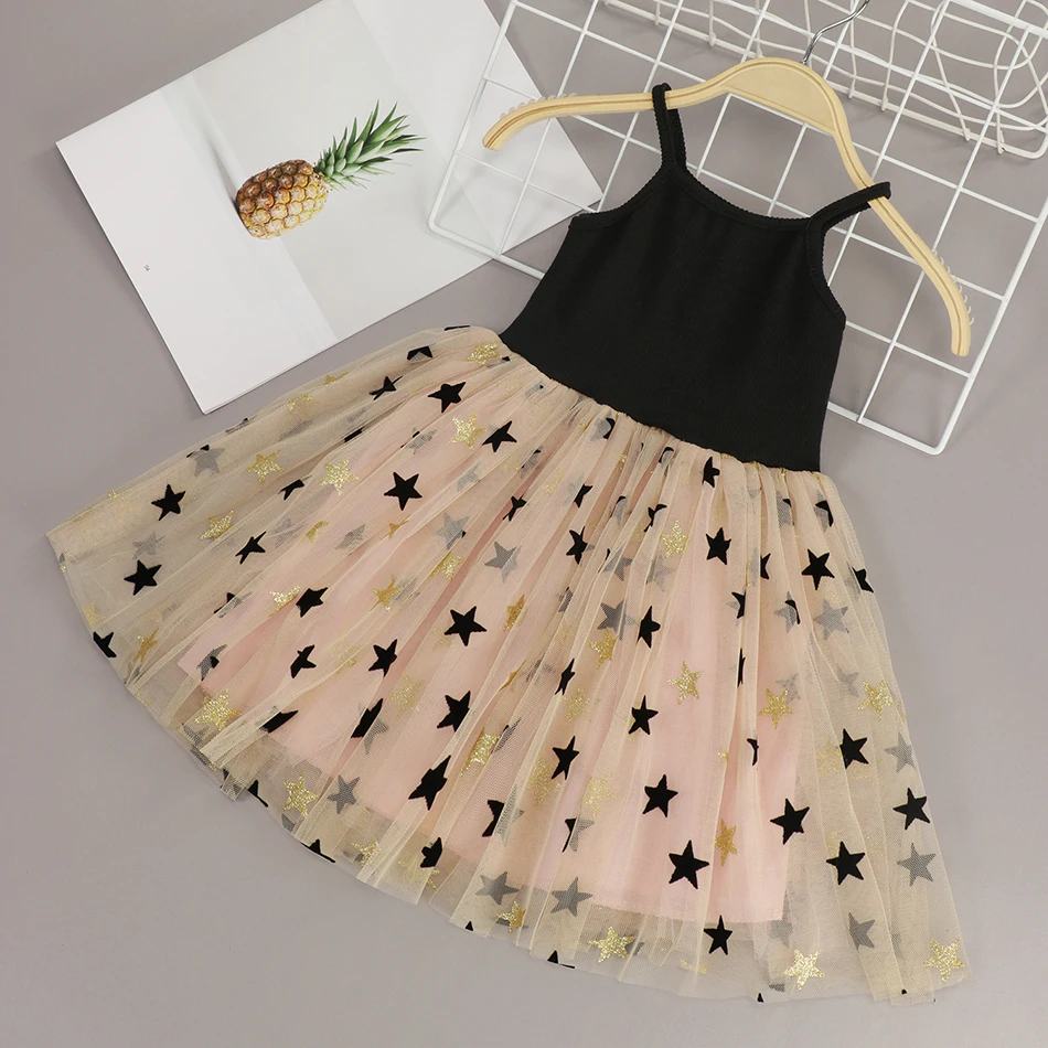 Новинка 2020 летнее платье для маленьких девочек одежда с цветами и блестками