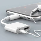 2 в 1, адаптер-разветвитель для наушников с USB C на разъем 3,5 мм