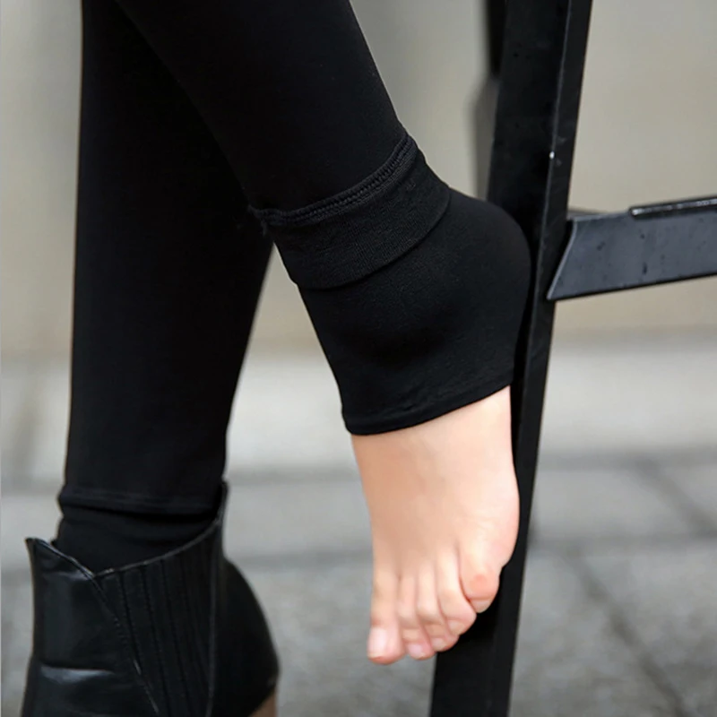 2019 зимние бархатные теплые леггинсы для женщин одежда с высокой талией