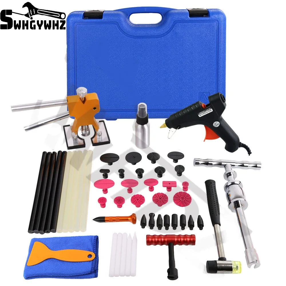 

Paintless Dent Removal Car Repair Kit Auto Repair Tool Set Slide Hammer Dent Lifter Suction Cups For Dents Kit