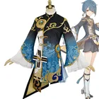 Оригинальная игра Genshin Impact XingQiu Xing Qiu Боевая форма великолепный наряд Хэллоуин Genshin Impact Xingqiu парики для косплея