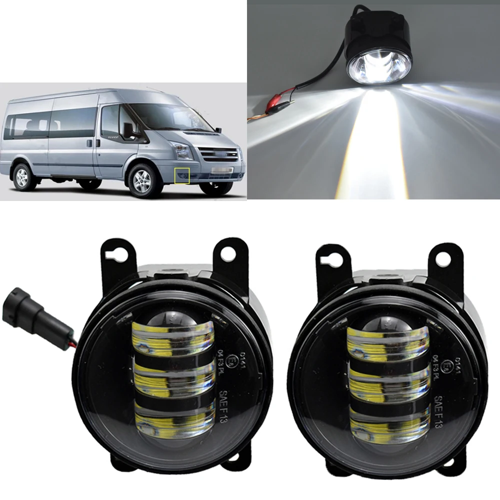 2 шт./пара светодиодный Противотуманные фары для FORD TRANSIT платформа шасси 2006 - 2012 2013